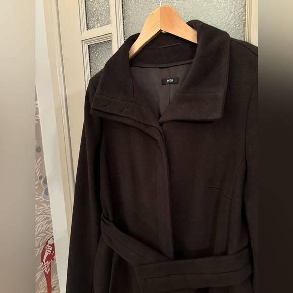 Hugo Boss Brown Wool & Cashmere blend Coat - Picture 2 of 3